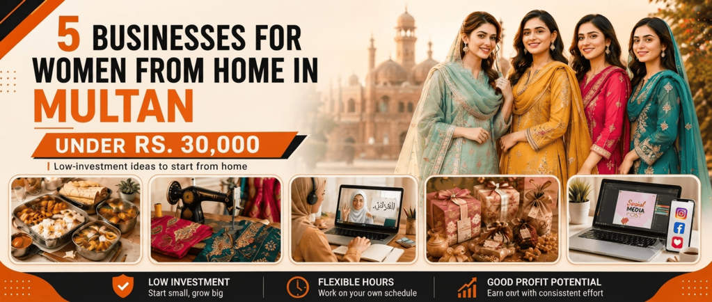5 Businesses for Women From Home in Multan Under 30000 PKR