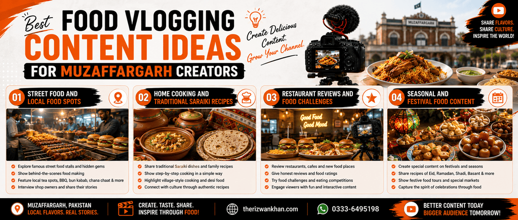 Best Food Vlogging Content Ideas for Muzaffargarh Creators