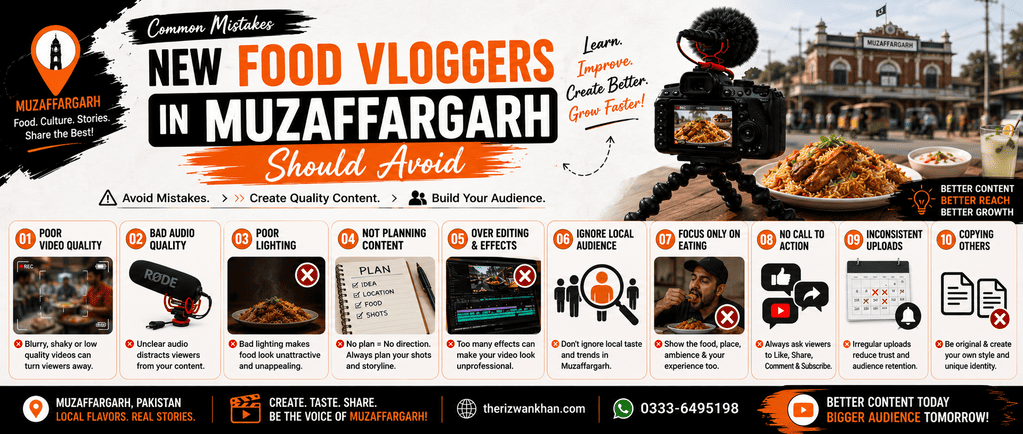 Common Mistakes New Food Vloggers in Muzaffargarh Should Avoid