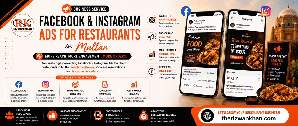 Facebook and Instagram Ads for Restaurants in Multan