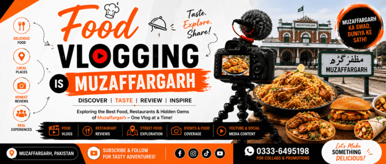 Food Vlogging in Muzaffargarh: Equipment, Ideas, and Growth Tips