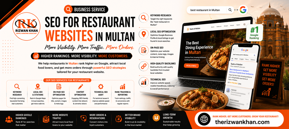 SEO for Restaurant Websites in Multan