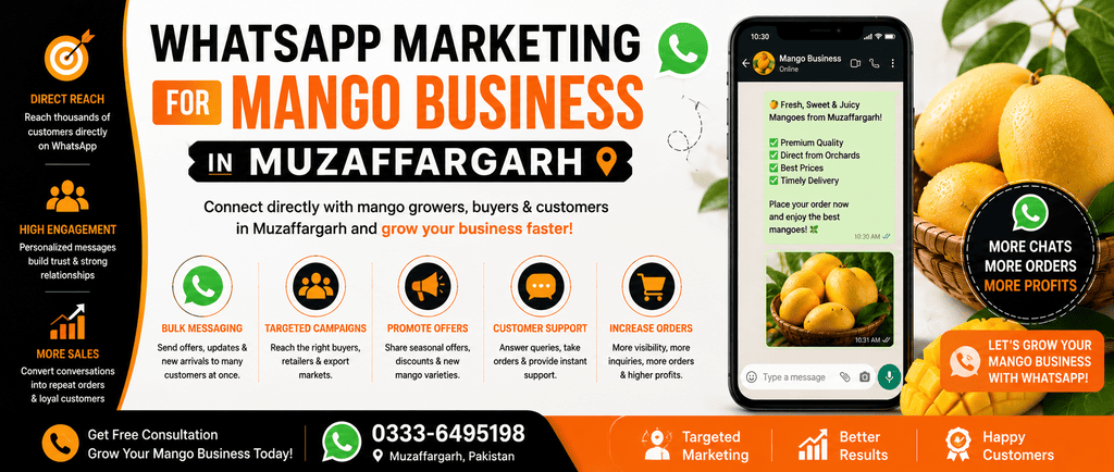 WhatsApp Marketing for Mango Business in Muzaffargarh