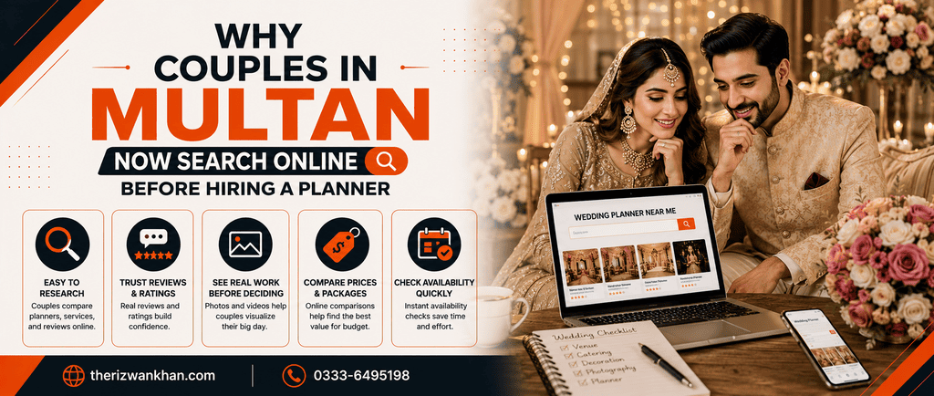 Why Couples in Multan Now Search Online Before Hiring a Planner